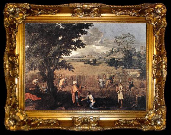 framed  Nicolas Poussin Summer(Ruth and Boaz), ta009-2